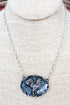 Barnyard Belle Rooster Silvertone Necklace