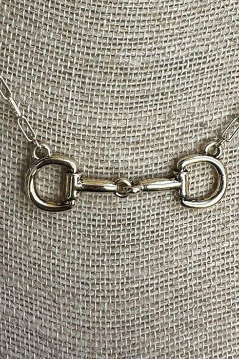 Bridle Line Goldtone Necklace