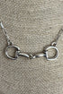 Bridle Line Silvertone Necklace