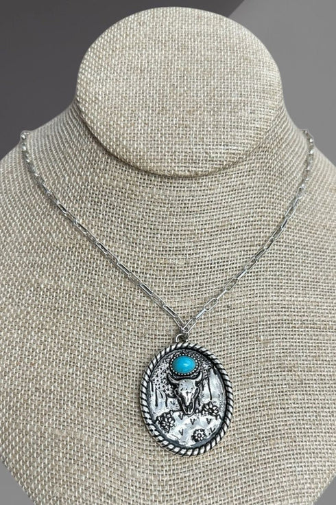 Thistle & Thorn Silvertone Necklace