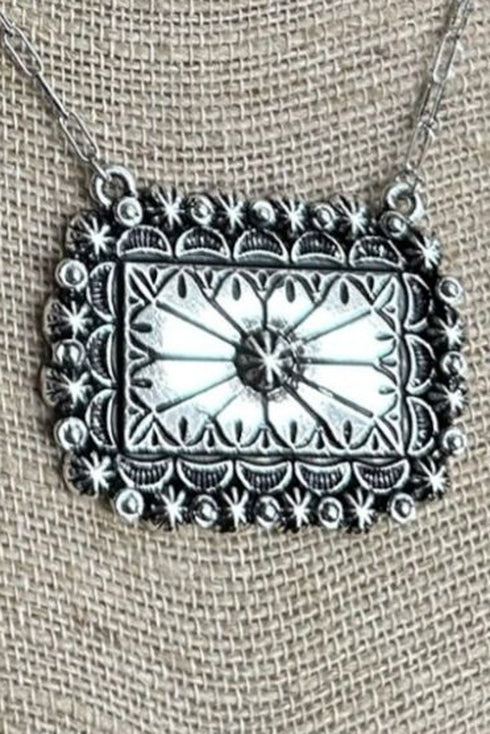 Eldorado Springs Silvertone Necklace