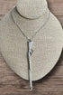In My Sights Silvertone Necklace