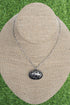 Rustic Roamer Pig Silvertone Necklace