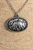 Rustic Roamer Armadillo Silvertone Necklace
