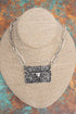 Sagebrush Steer Silvertone Necklace