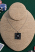 Shadow Ace Turquoise & Silvertone Necklace