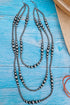 Sedona Shadow Silver Pearl Layered Necklace