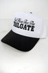 Just Here For The Tailgate Embroidered Five Panel Twill Cap