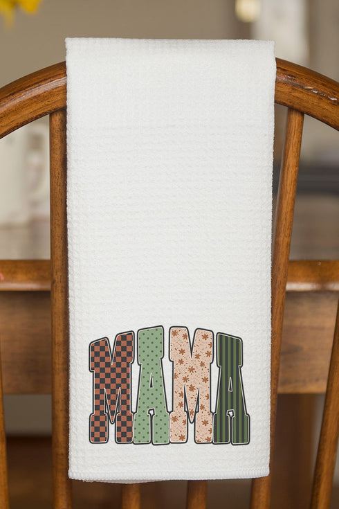 Country Chic Mama Waffle Kitchen Towel