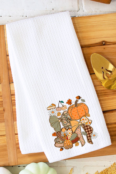 Talk Turkey To Me Waffle Kitchen Towel