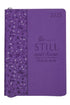 2025 Be Still and Know Purple LuxLeather Zippered Executive Planner