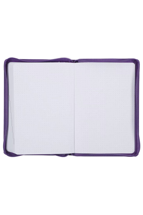 2025 Be Still and Know Purple LuxLeather Zippered Executive Planner