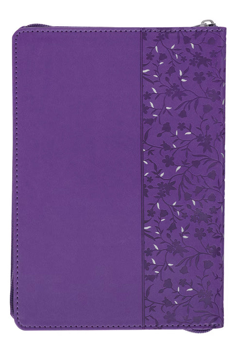 2025 Be Still and Know Purple LuxLeather Zippered Executive Planner