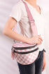 Globetrotter Light Rose Checkered Crossbody Waist Bag