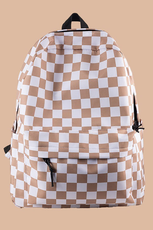 Ash Mocha Check Me Out Backpack