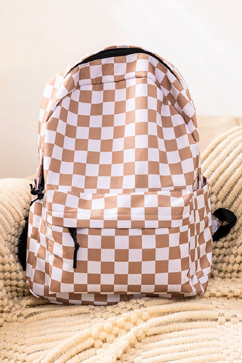 Ash Mocha Check Me Out Backpack