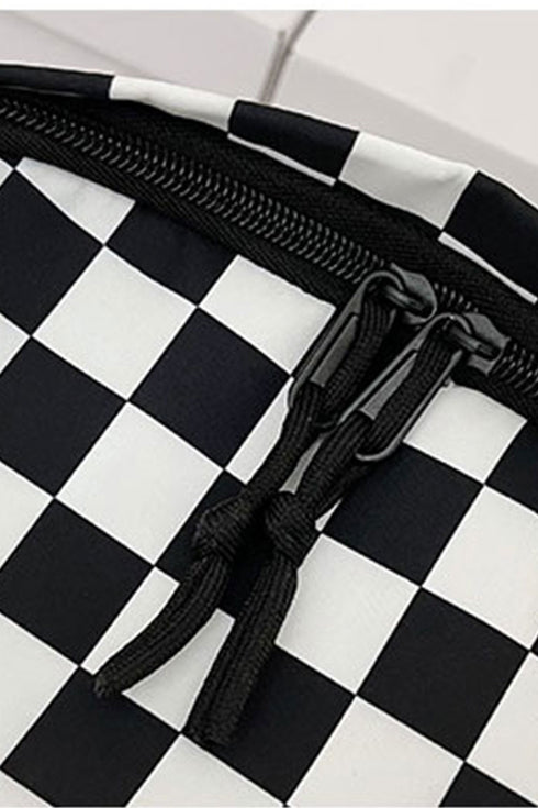 Black Check Me Out Backpack