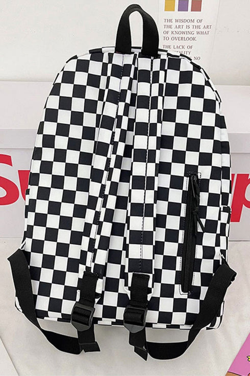Black Check Me Out Backpack