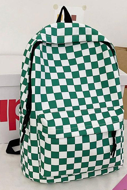 Green Check Me Out Backpack
