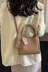 Tie Things Together Ash Mocha Faux Leather Tote