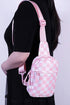 The Mini Escape Light Rose Checkered Sling Bag
