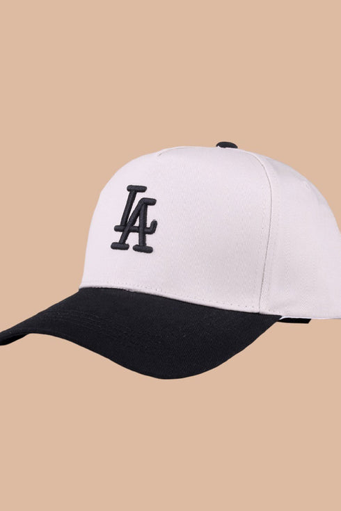 Embroidered 'LA' Black Two-Tone Cap