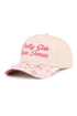 Embroidered Pretty Girls Love Jesus Floral Two-Tone Cap