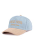 Embroidered God Is Good All The Time Denim Two-Tone Corduroy Cap