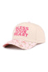 Embroidered Bless Your Heart Floral Two-Tone Cap