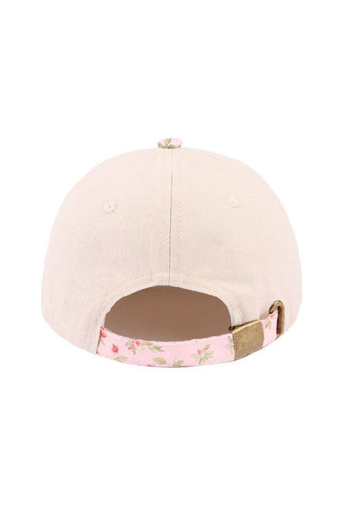 Embroidered Bless Your Heart Floral Two-Tone Cap
