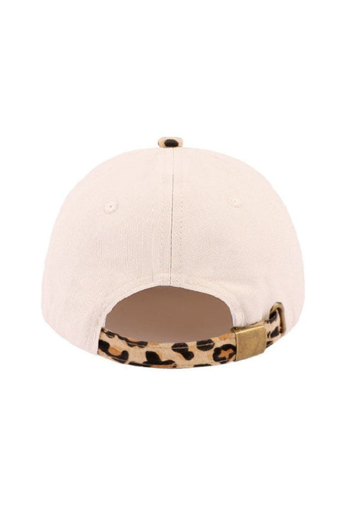 Embroidered I'm Yours No Refunds Leopard Two-Tone Cap