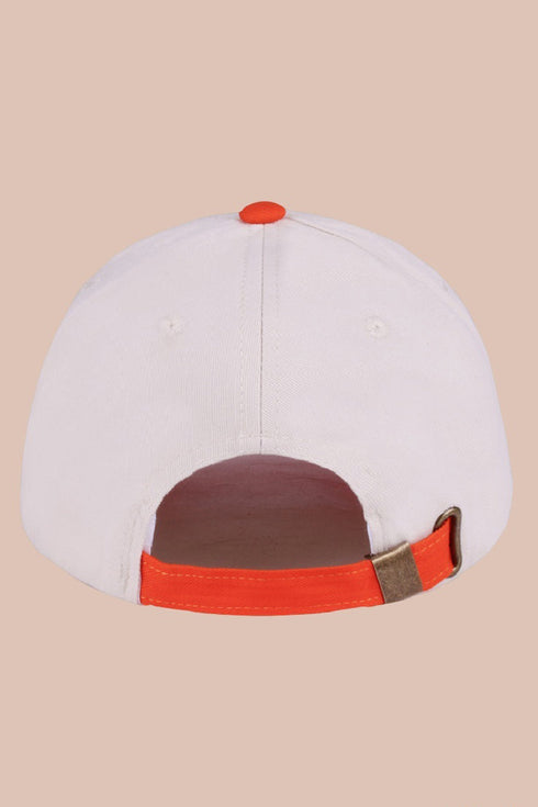 Embroidered Sunday Funday Orange Two-Tone Cap
