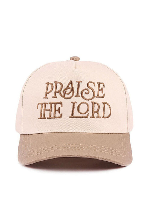 Embroidered Praise The Lord Ash Mocha Two-Tone Cap