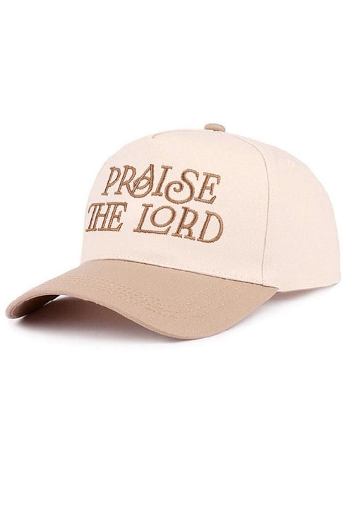 Embroidered Praise The Lord Ash Mocha Two-Tone Cap
