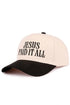 Embroidered Jesus Paid It All Black Two-Tone Cap