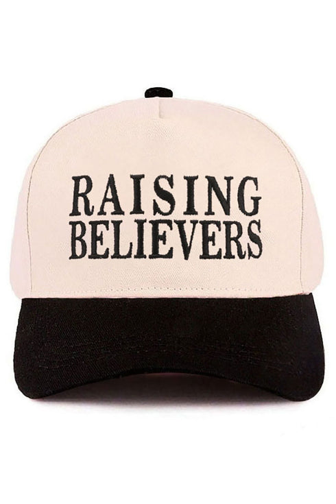 Embroidered Raising Believers Black Two-Tone Cap