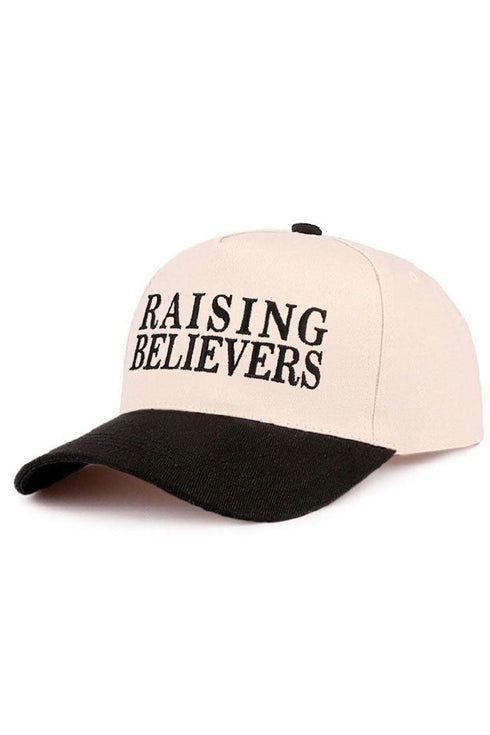 Embroidered Raising Believers Black Two-Tone Cap