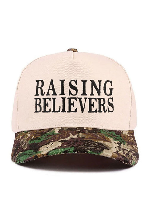 Embroidered Raising Believers Camo Two-Tone Cap