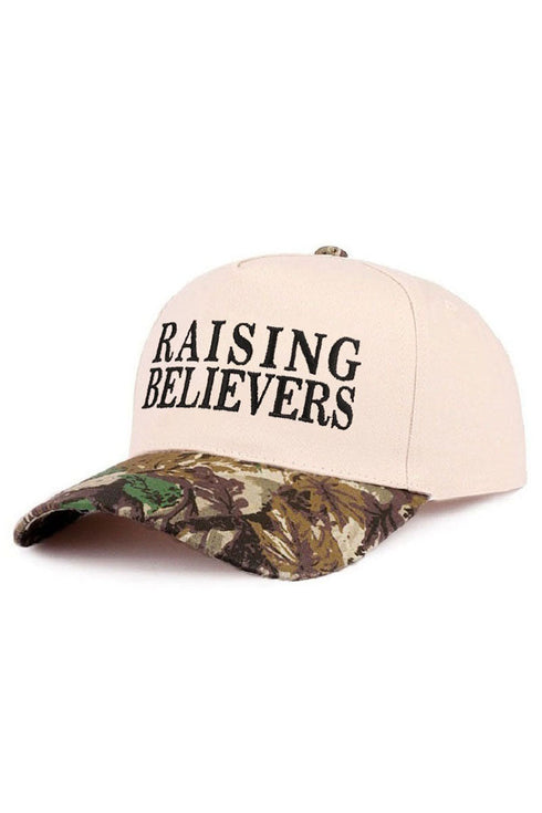 Embroidered Raising Believers Camo Two-Tone Cap