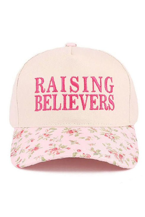 Embroidered Raising Believers Floral Two-Tone Cap