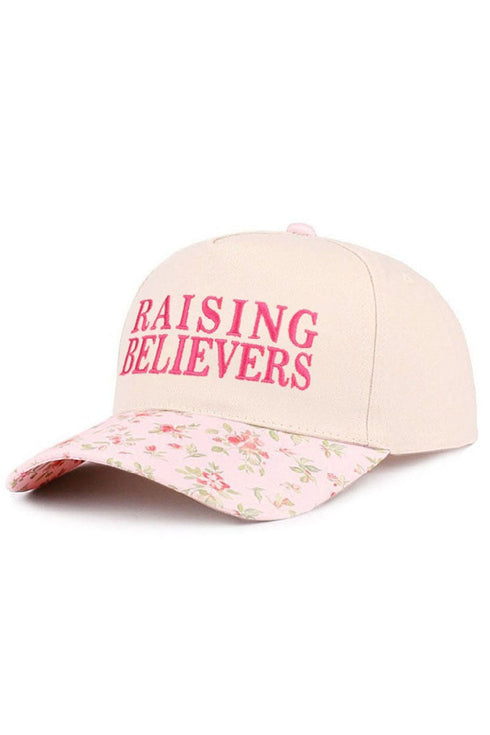 Embroidered Raising Believers Floral Two-Tone Cap