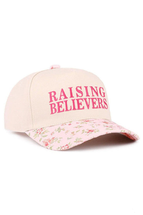 Embroidered Raising Believers Floral Two-Tone Cap