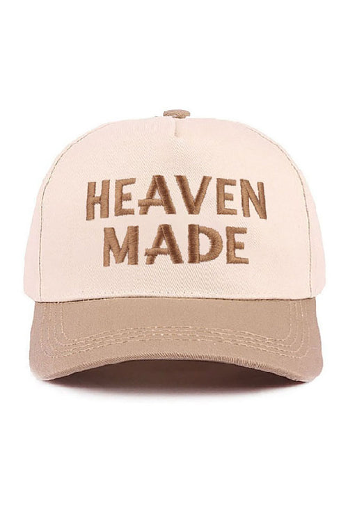 Embroidered Heaven Made Ash Mocha Two-Tone Cap