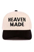 Embroidered Heaven Made Black Two-Tone Cap