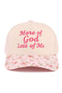 Embroidered More Of God Less Of Me Floral Two-Tone Cap