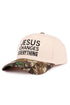 Embroidered Jesus Changes Everything Camo Two-Tone Cap
