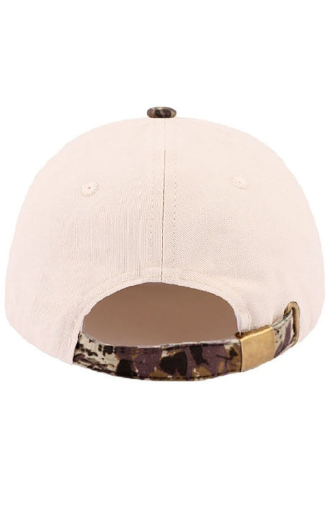 Embroidered Jesus Changes Everything Camo Two-Tone Cap