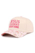 Embroidered Jesus Changes Everything Floral Two-Tone Cap