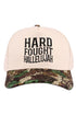 Embroidered Hard Fought Hallelujah Camo Two-Tone Cap