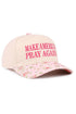 Embroidered Make America Pray Again Floral Two-Tone Cap
